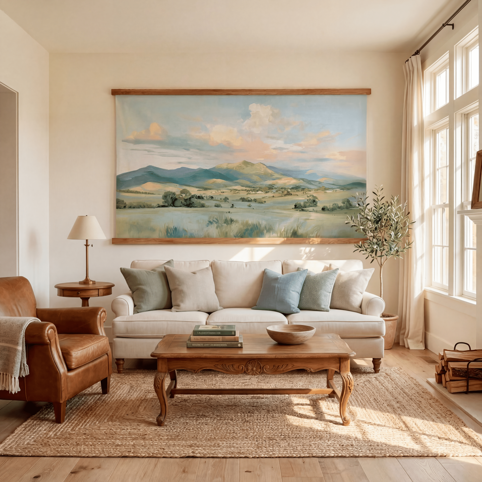 Distant Meadow - Tapestry - Benton Lane Home - Lemon Park