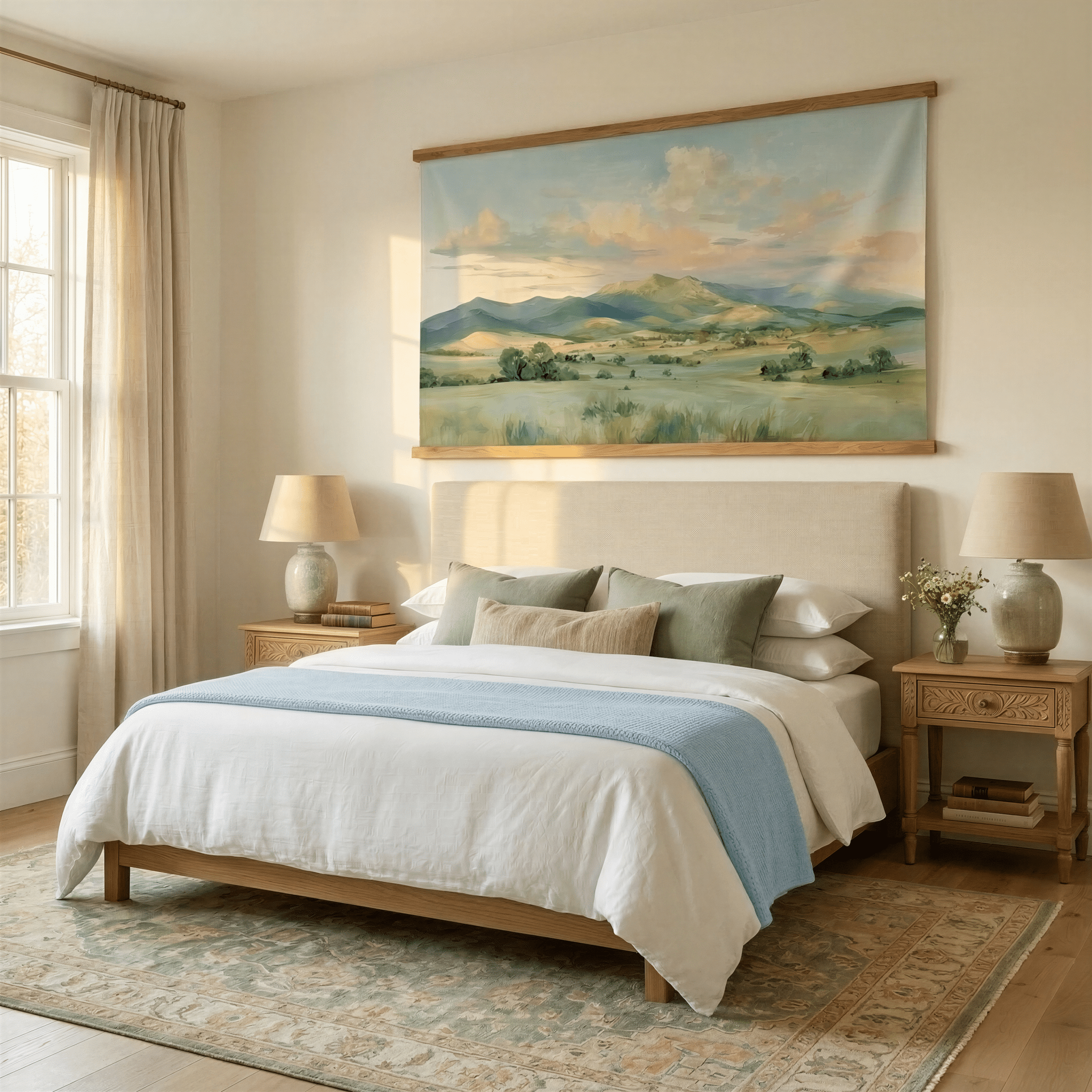 Distant Meadow - Tapestry - Benton Lane Home - Lemon Park