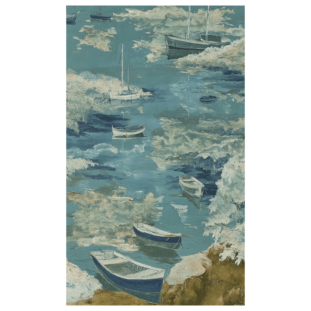 Dockside Dreams (Blue) - Tapestry - Benton Lane Home - Lemon Park