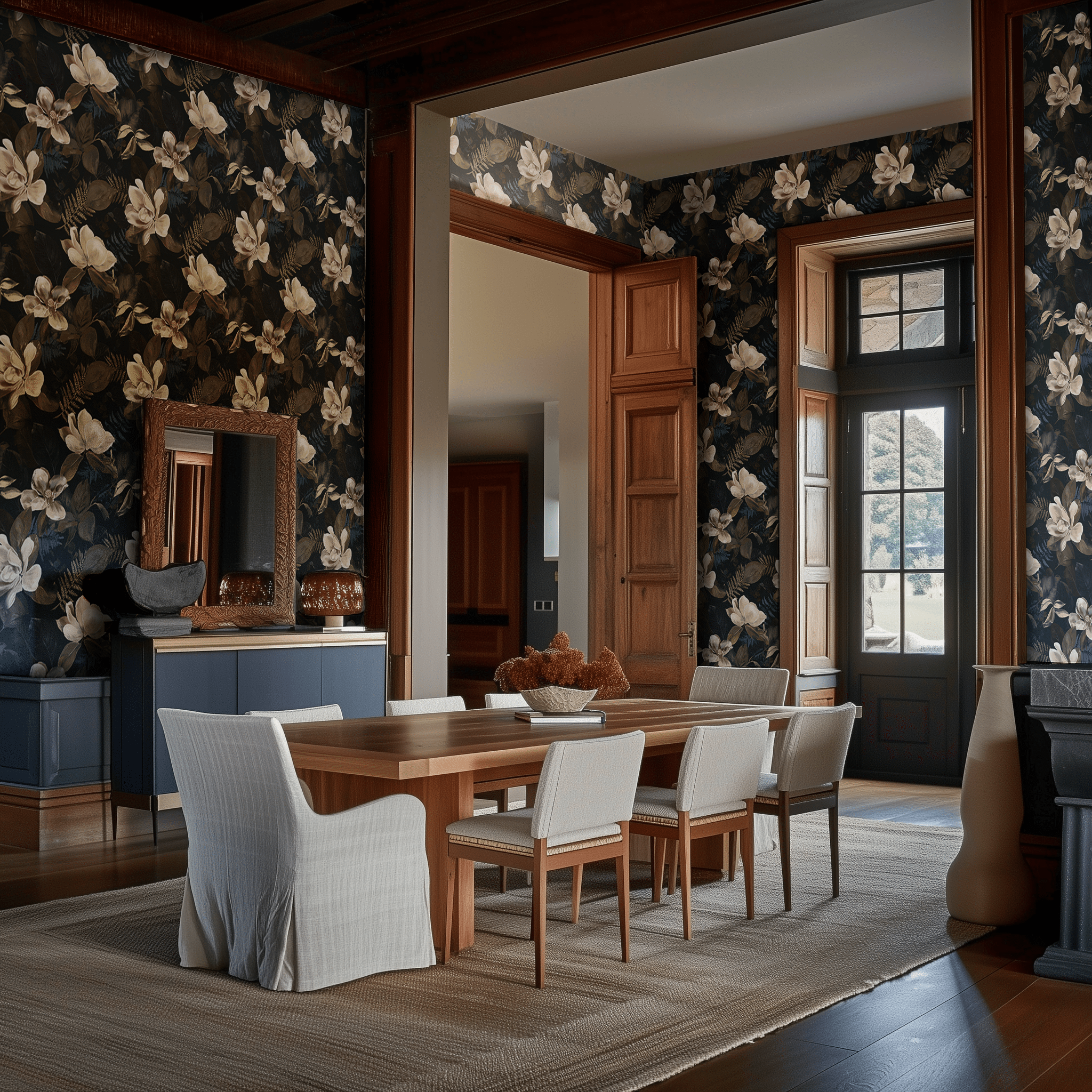 Dogwood Hollow Wallpaper - Benton Lane Home - Painted Paper