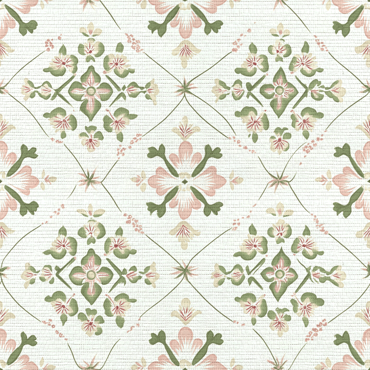Dolly Faux Grasscloth Wallpaper - Lemon Park