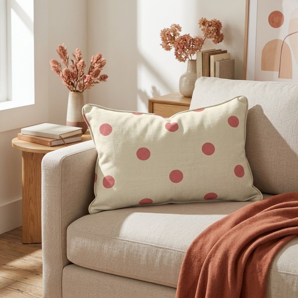 Dot of Blush Throw Pillow - Benton Lane Home - Lemon Park