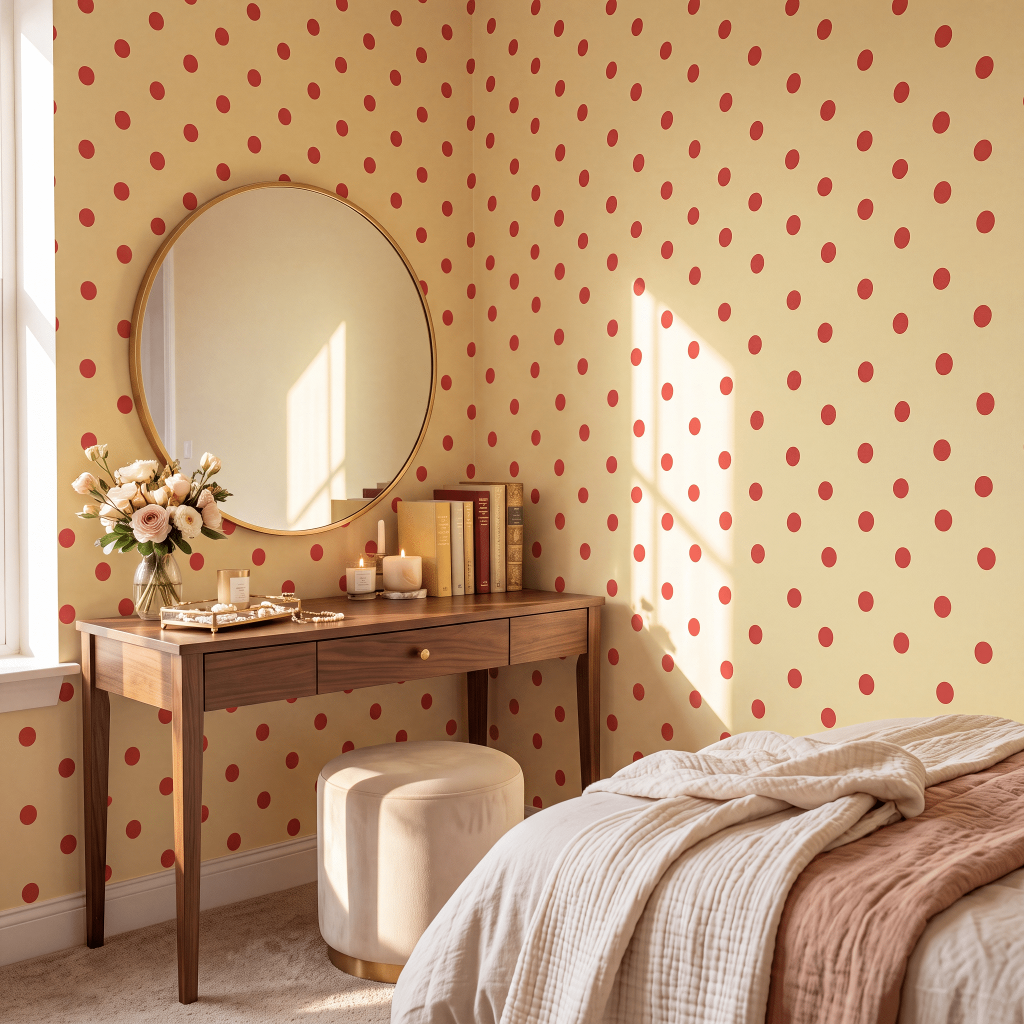 Dot of Blush Wallpaper - Lemon Park