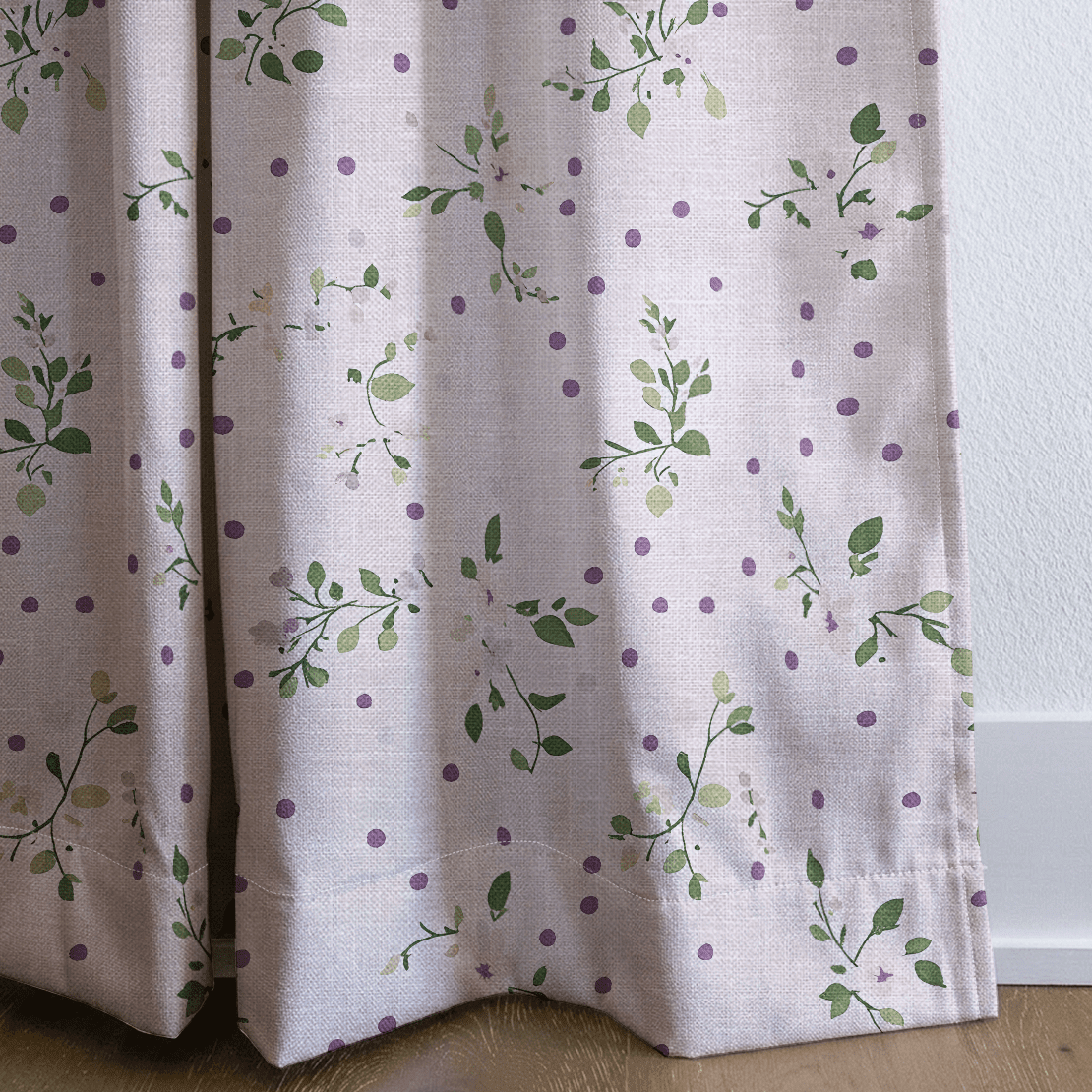 Dotted Garden - Drapery - Benton Lane Home - Lemon Park