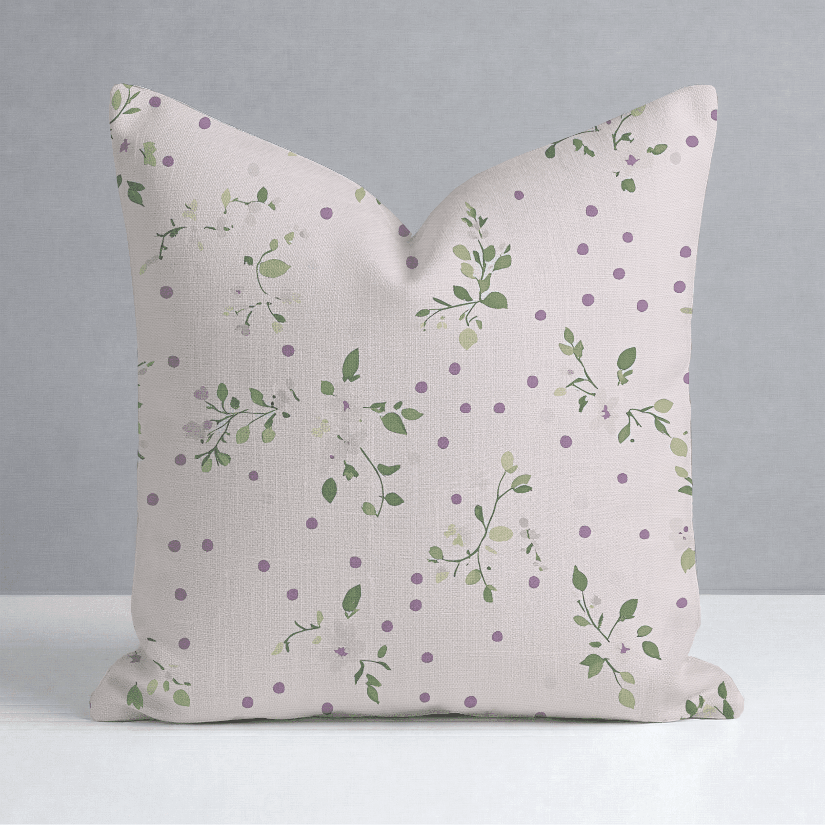 Dotted Garden Throw Pillow - Benton Lane Home - Lemon Park