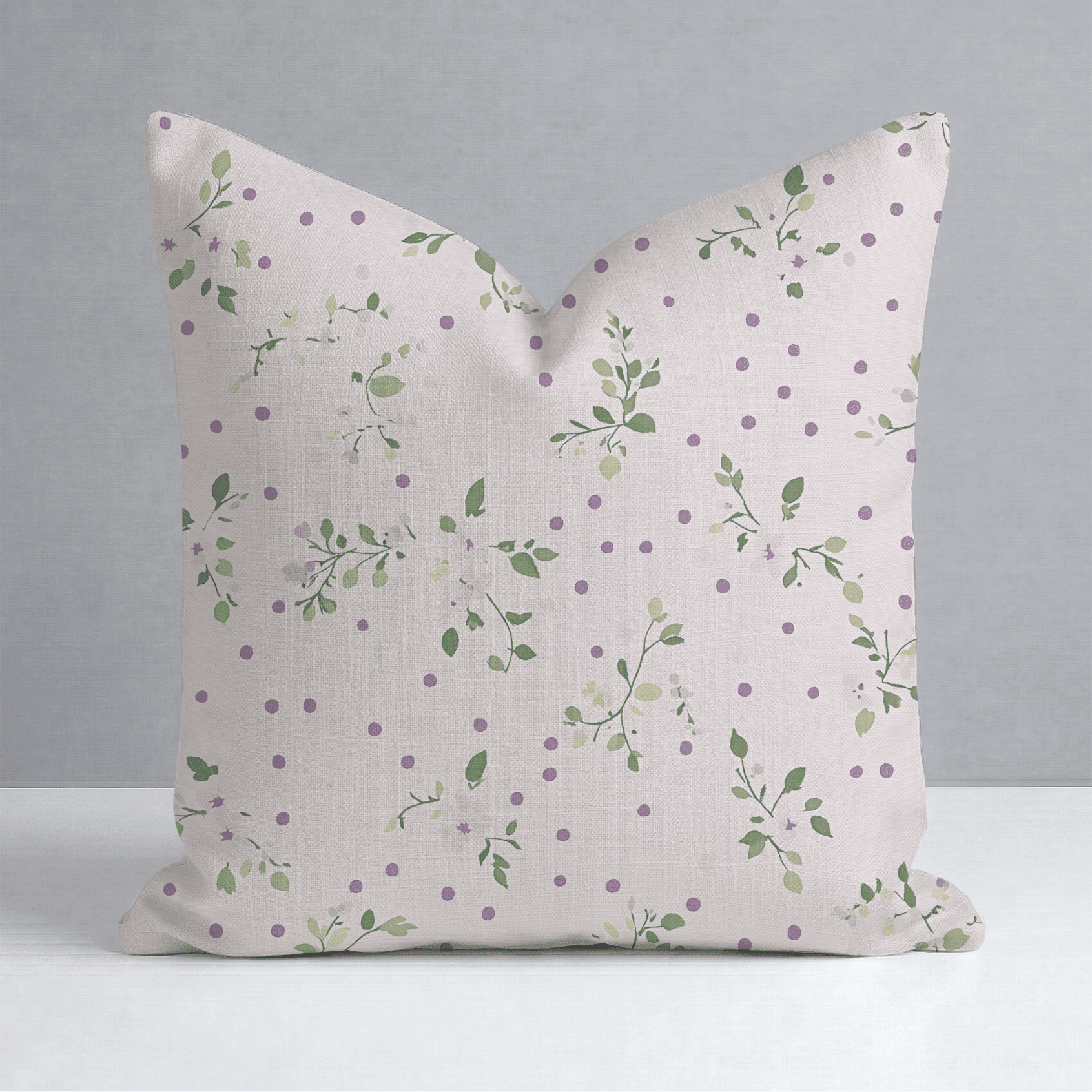 Dotted Garden Throw Pillow - Benton Lane Home - Lemon Park
