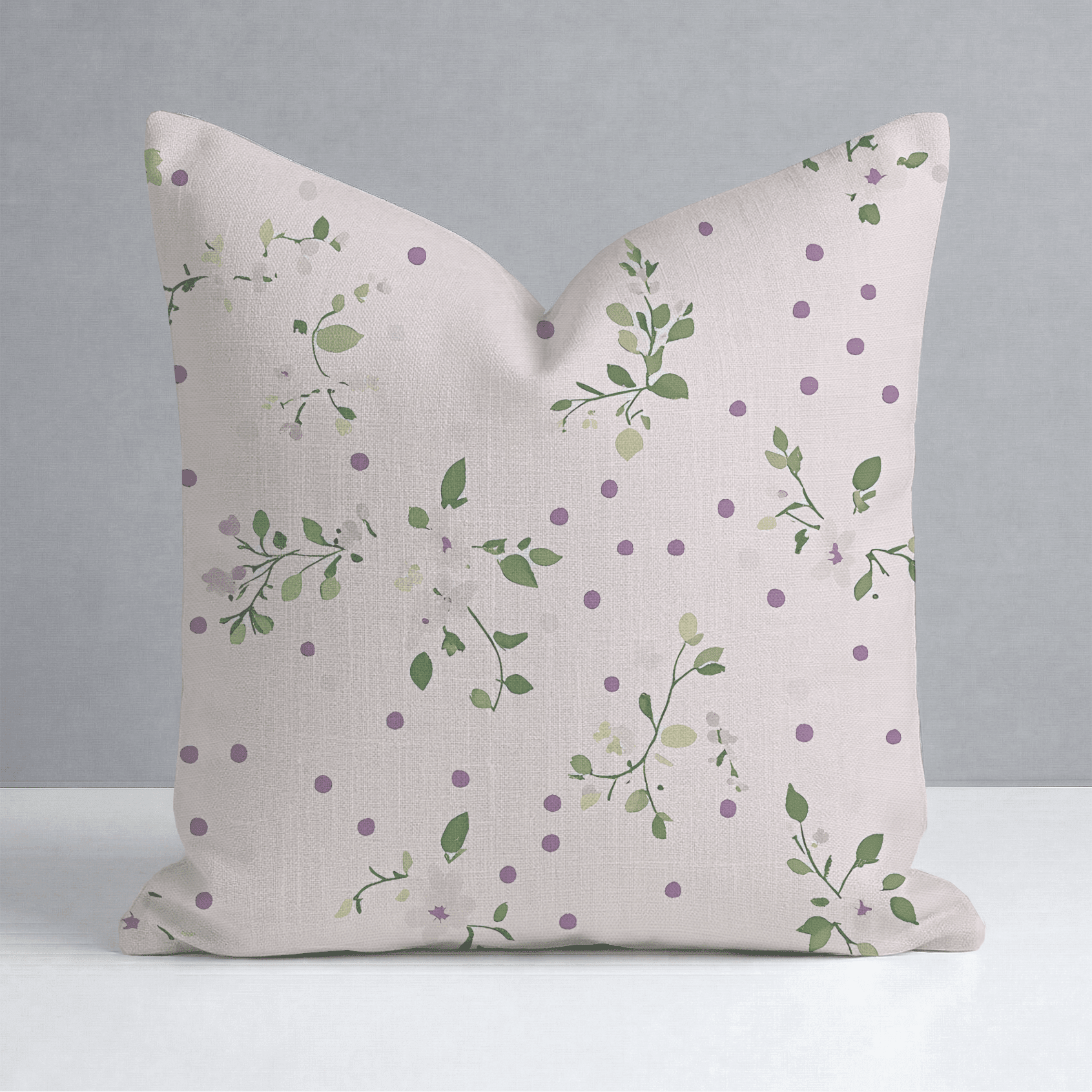 Dotted Garden Throw Pillow - Benton Lane Home - Lemon Park