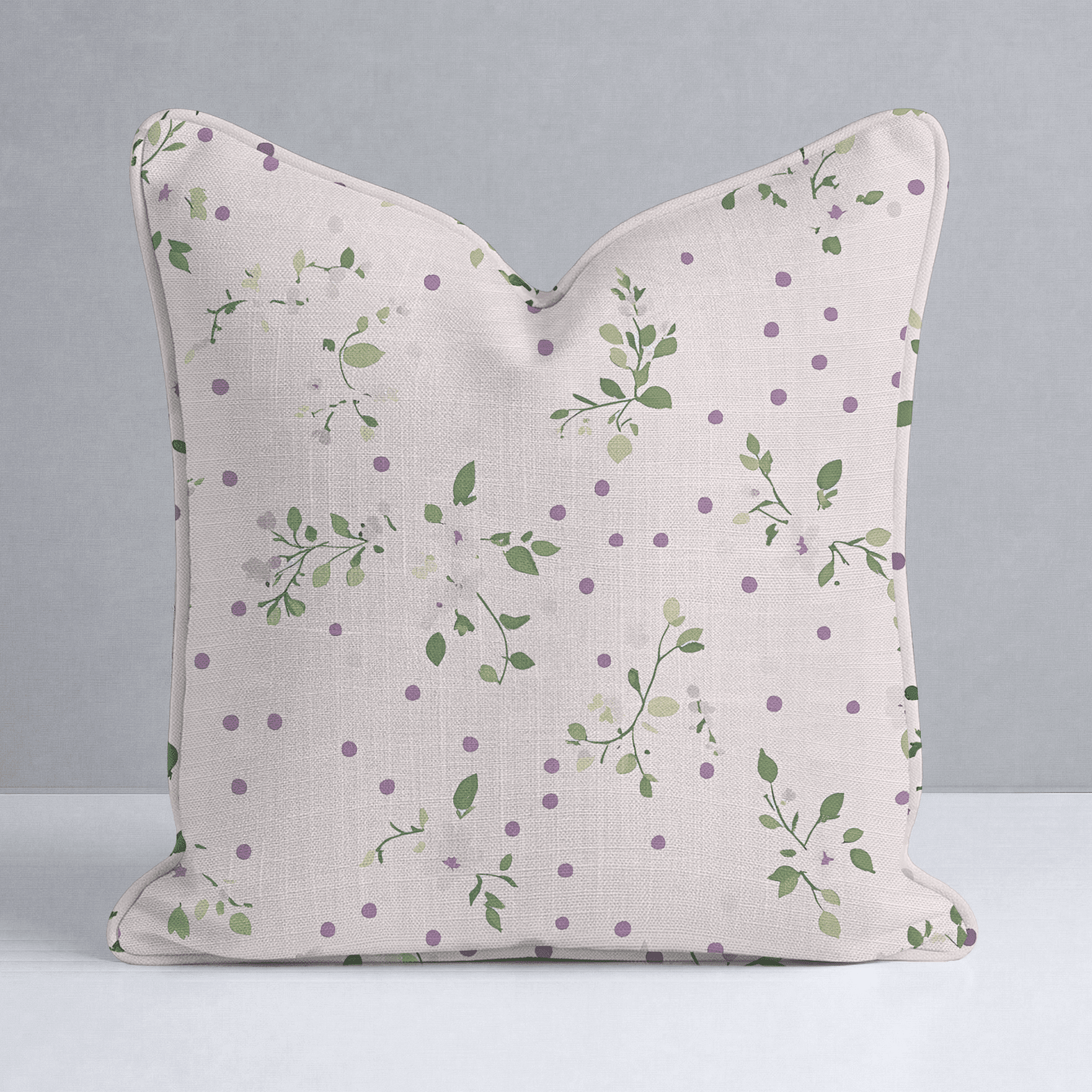 Dotted Garden Throw Pillow - Benton Lane Home - Lemon Park