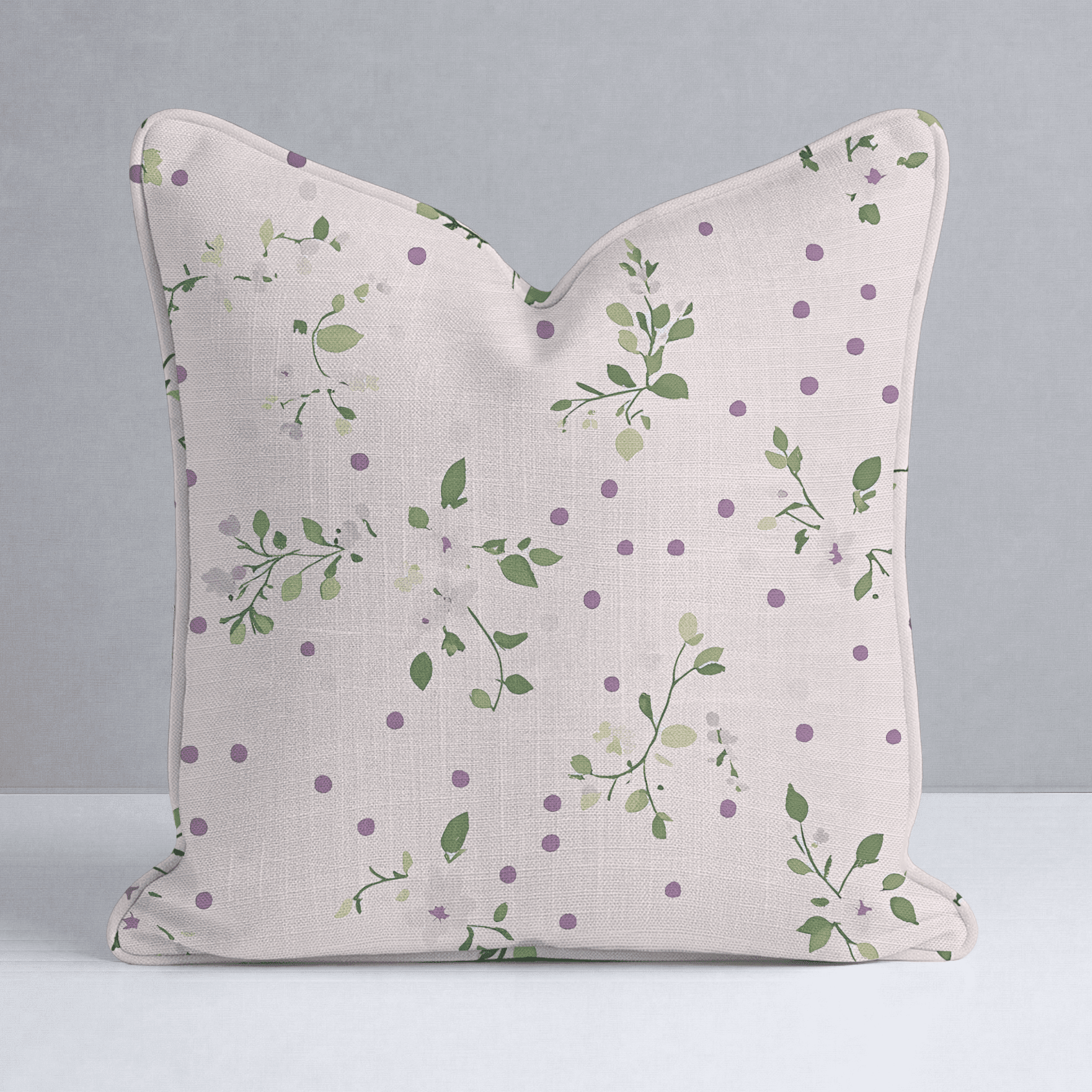 Dotted Garden Throw Pillow - Benton Lane Home - Lemon Park