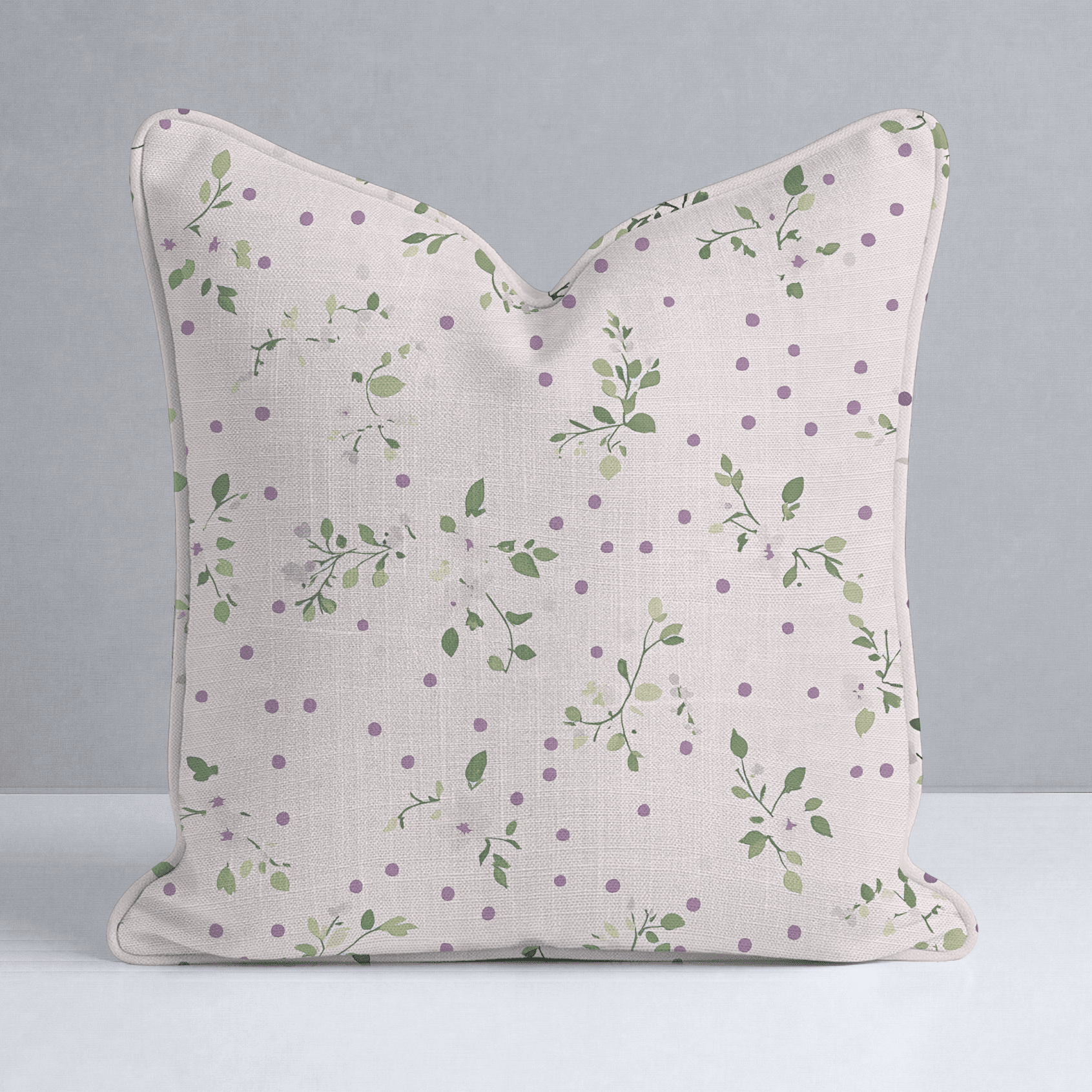 Dotted Garden Throw Pillow - Benton Lane Home - Lemon Park