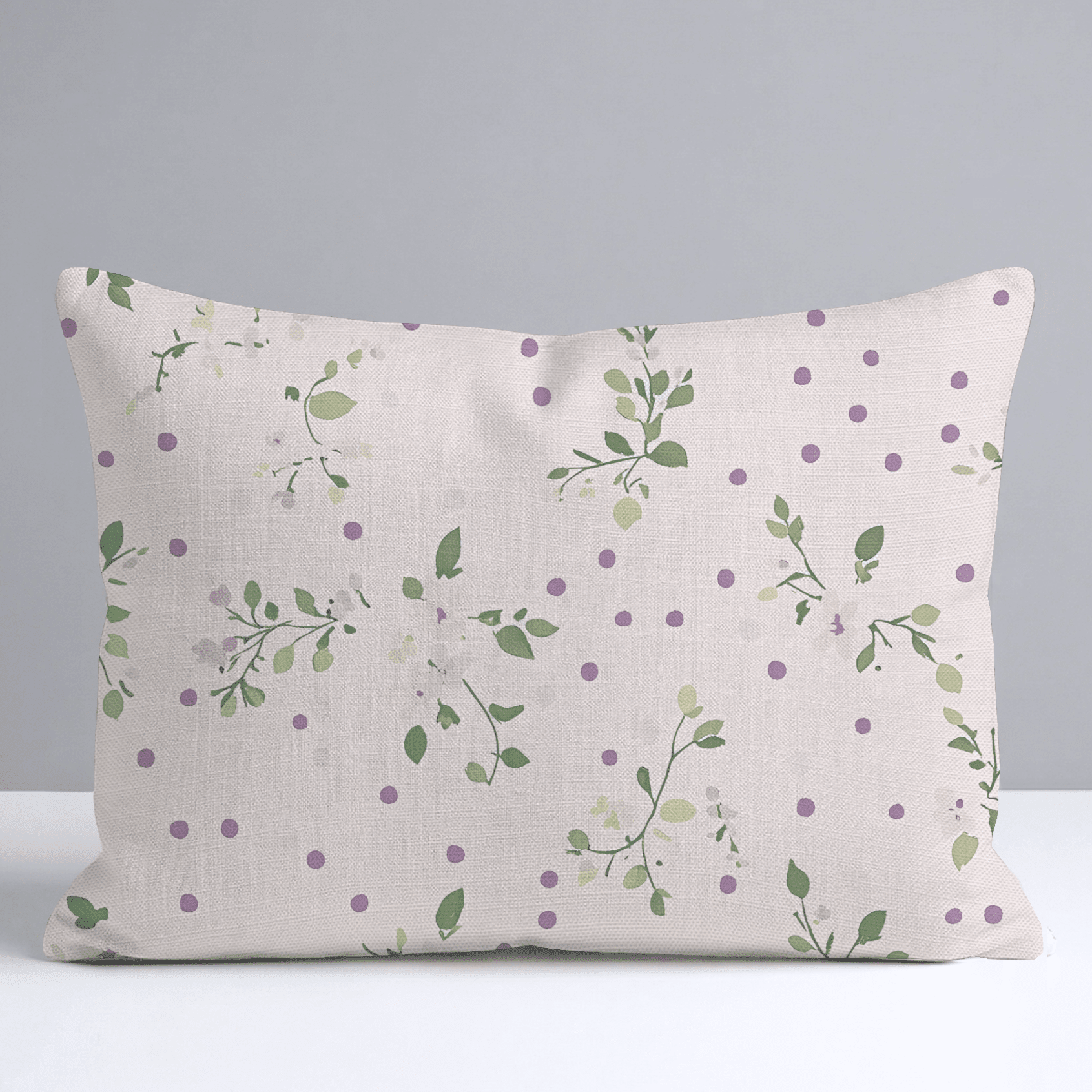 Dotted Garden Throw Pillow - Benton Lane Home - Lemon Park