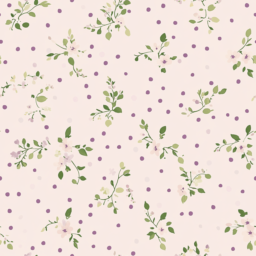 Dotted Garden Wallpaper - Lemon Park
