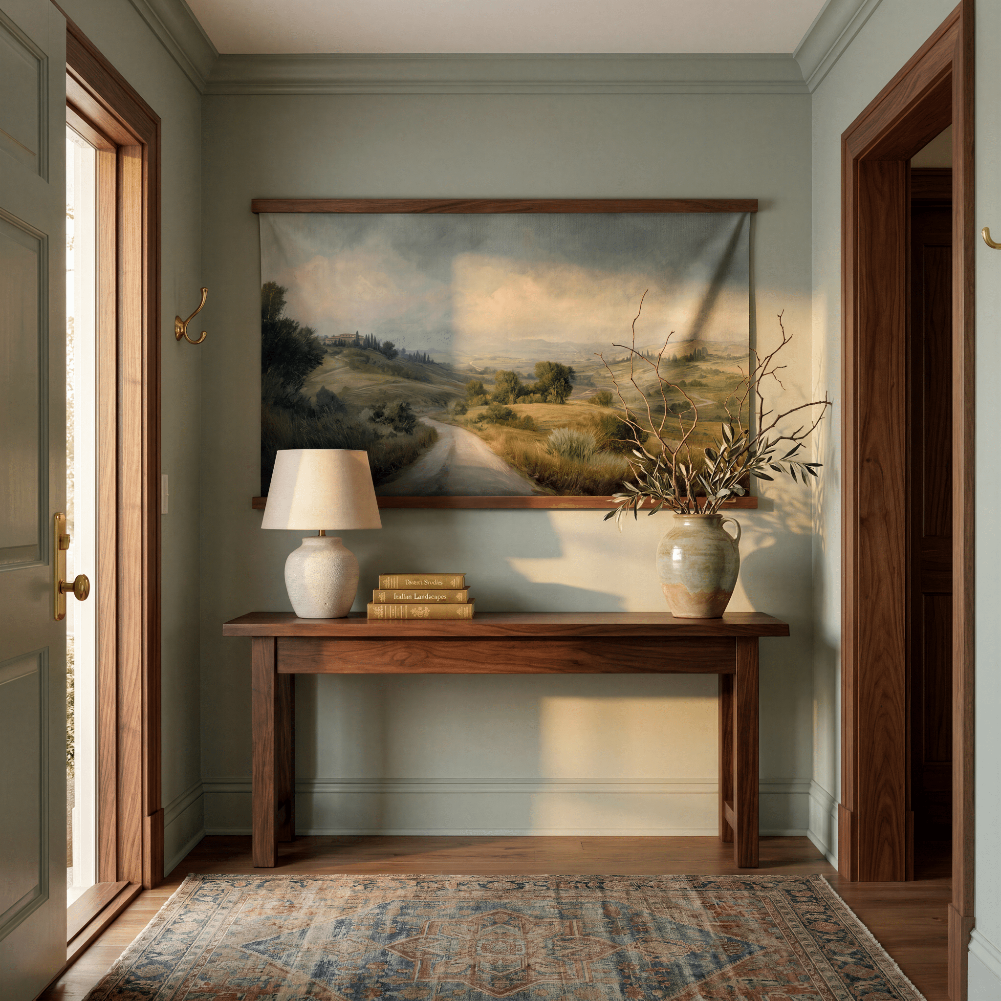 Down the Path - Tapestry - Benton Lane Home - Painted Paper