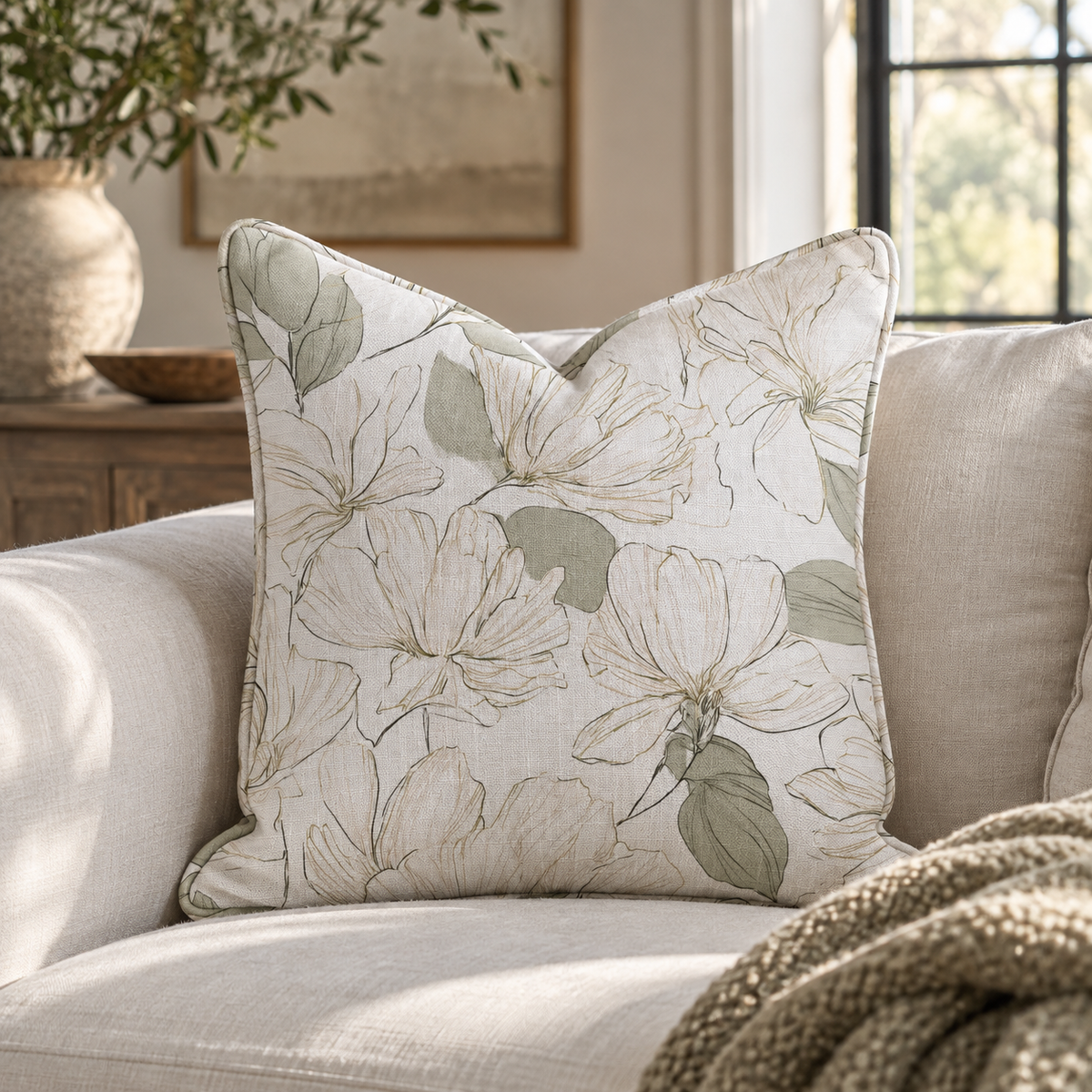 Tangled Throw Pillow - Lemon Park