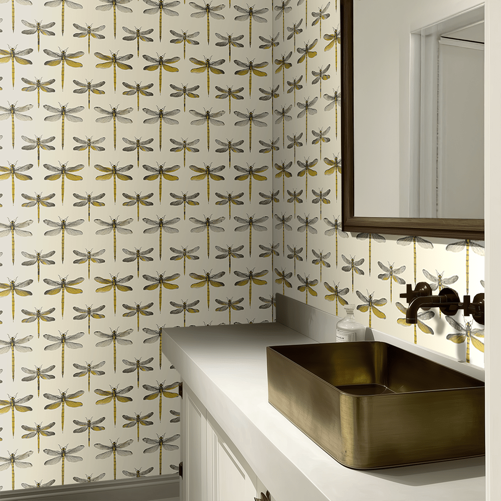 Dragonfly Disco Wallpaper - Benton Lane Home - Painted Paper