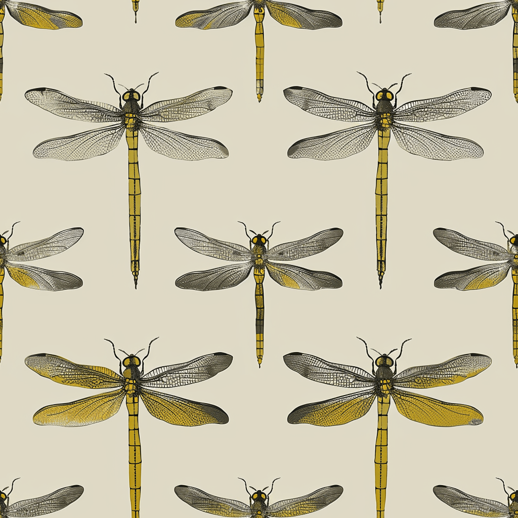Dragonfly Disco Wallpaper - Benton Lane Home - Painted Paper