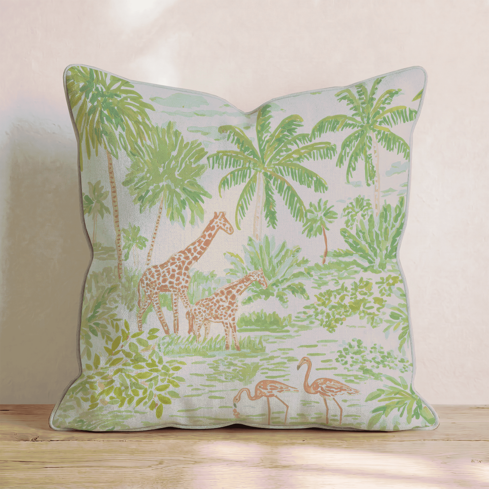Drawn Safari Throw Pillow - Benton Lane Home - Hillcroft Home