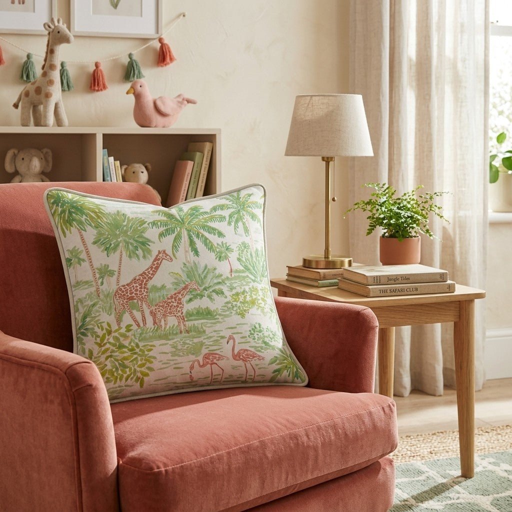 Drawn Safari Throw Pillow - Benton Lane Home - Hillcroft Home