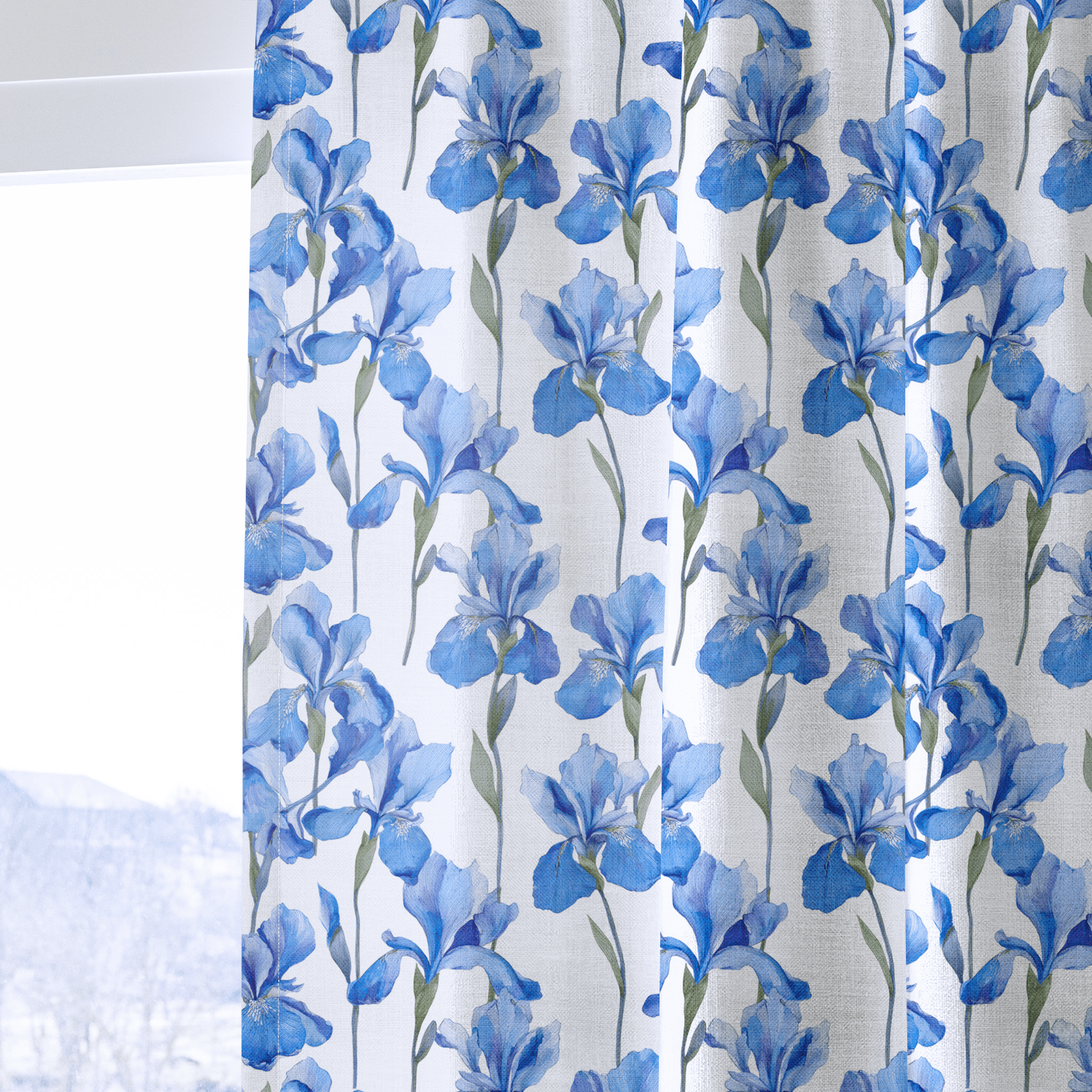 Dream Blue - Drapery - Benton Lane Home - Lemon Park