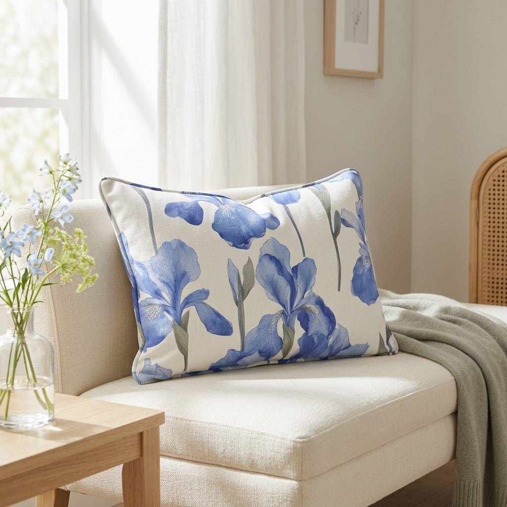 Dream Blue Throw Pillow - Benton Lane Home - Lemon Park