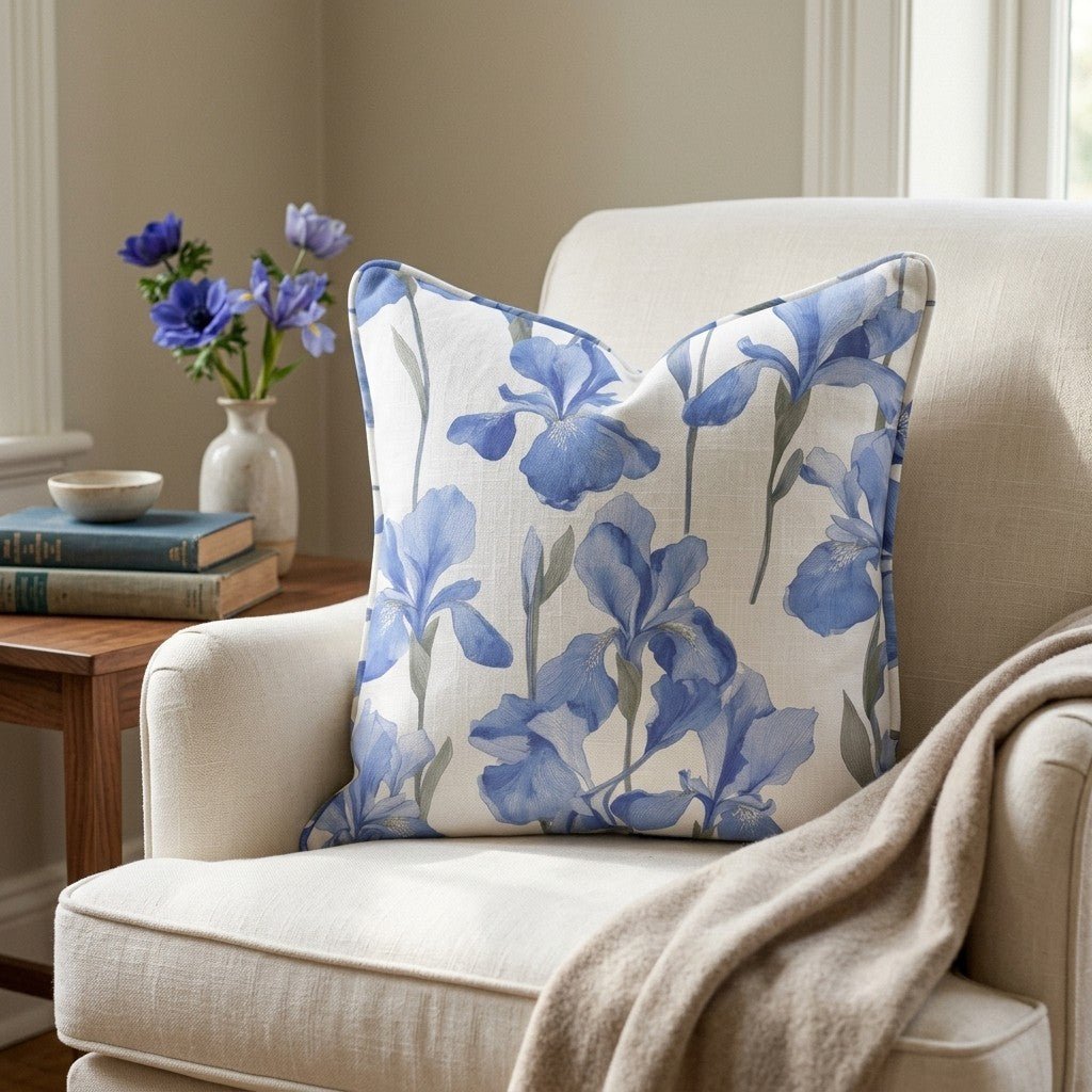 Dream Blue Throw Pillow - Benton Lane Home - Lemon Park