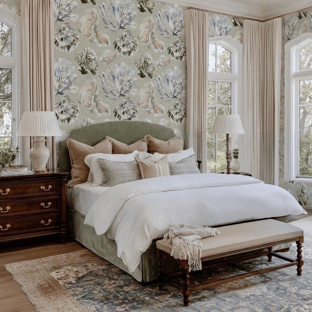 Drifted Shore Faux Grasscloth Wallpaper - Lemon Park