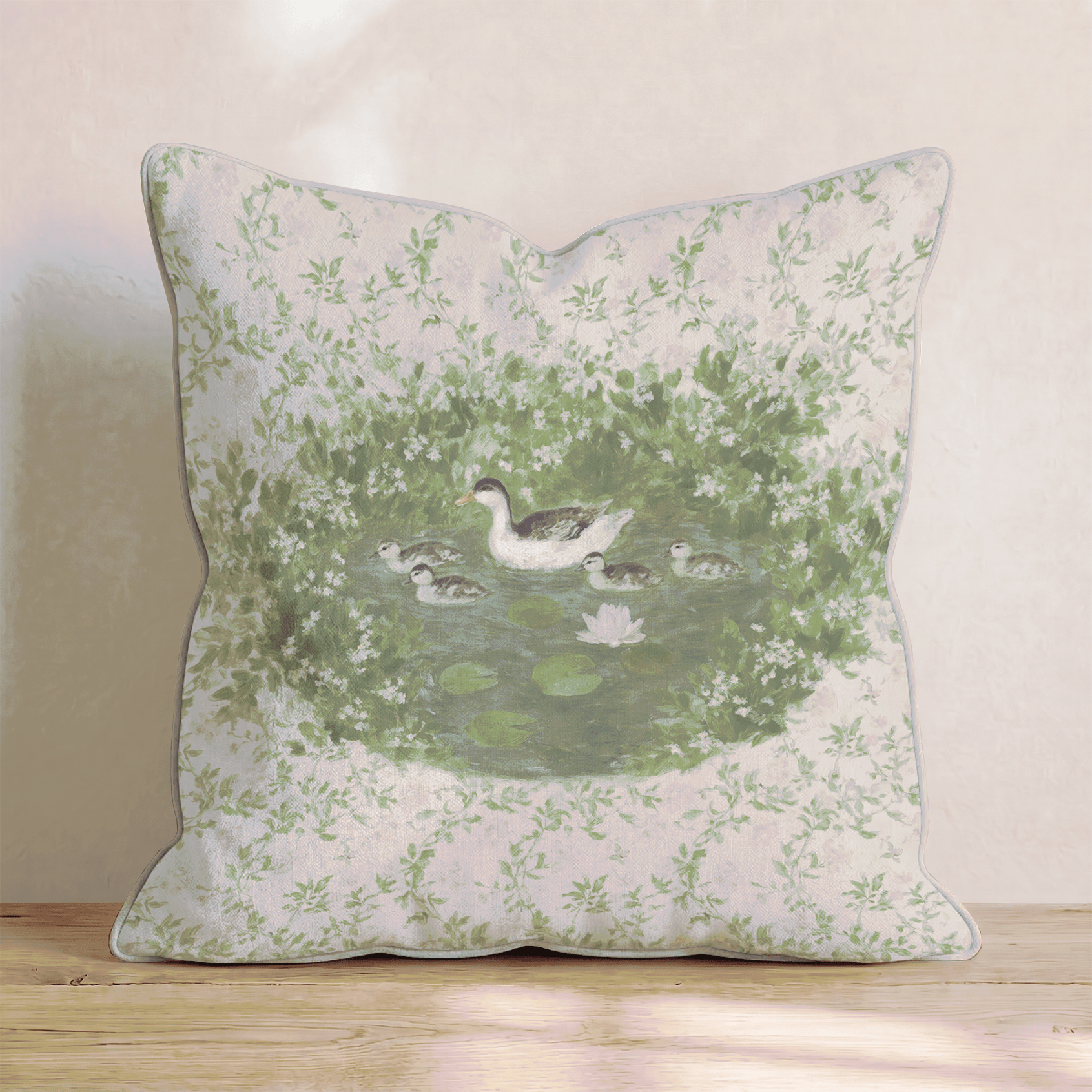 Ducklings Throw Pillow - Benton Lane Home - Hillcroft Home