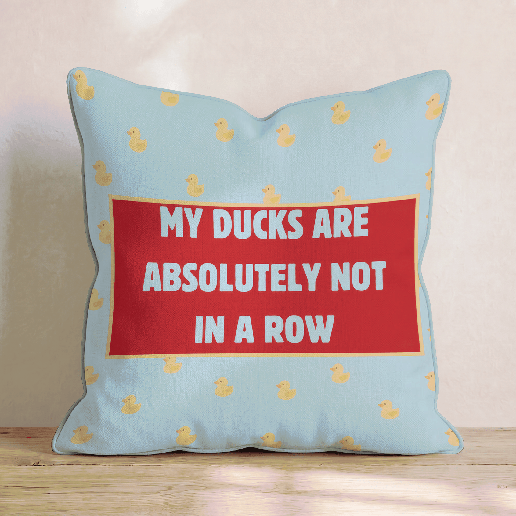 Ducks in a row Throw Pillow - Benton Lane Home - Hillcroft Home
