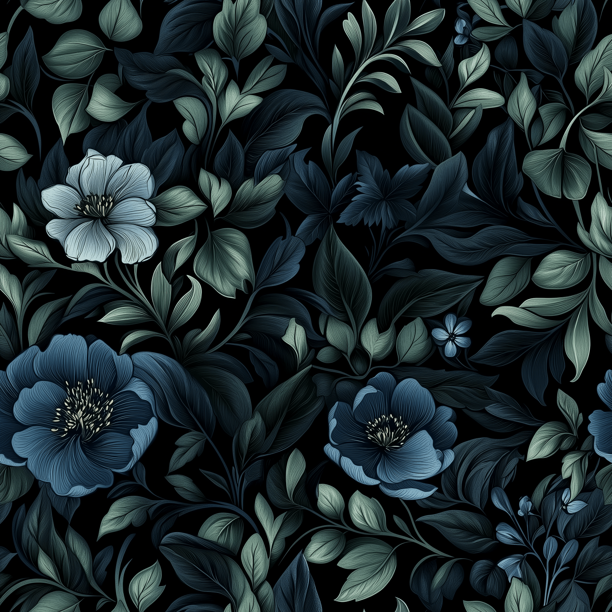 Duskwither Bloom Wallpaper - Painted Paper