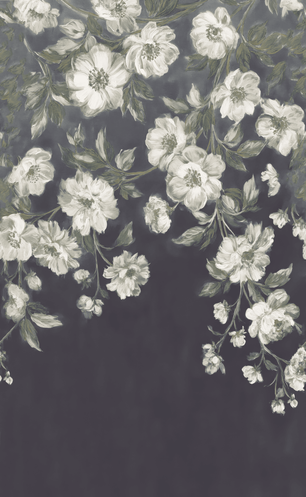 Dusky Botanica - Wall Mural - Painted Paper