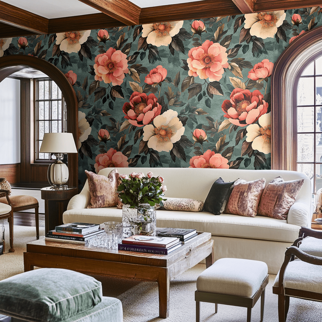 Dusky Rose Wallpaper - Benton Lane Home - Painted Paper