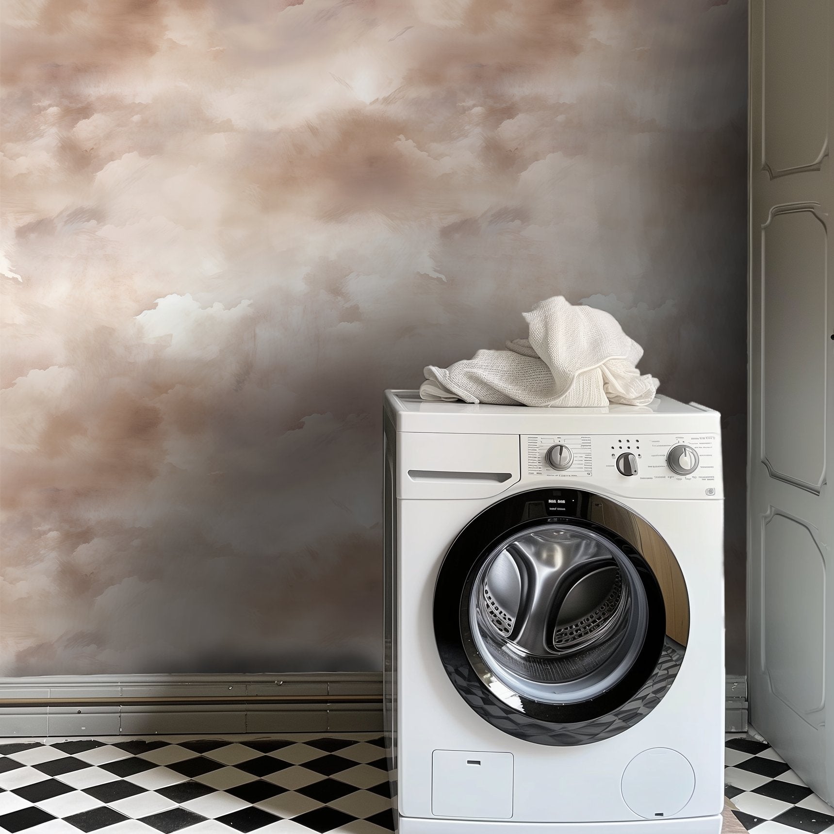 Dusky Taupe Wallpaper - Benton Lane Home - Painted Paper