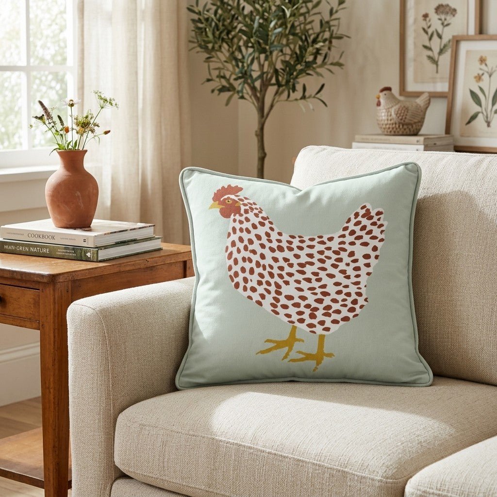 Dusty Roost Throw Pillow - Hillcroft Home