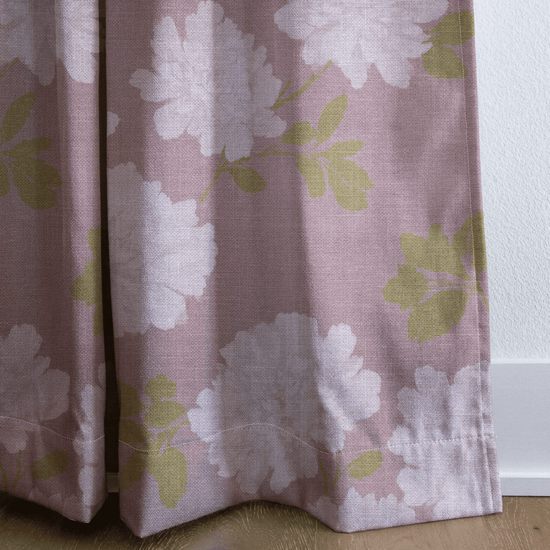 Dusty Rose Peonies - Drapery - Benton Lane Home - Lemon Park