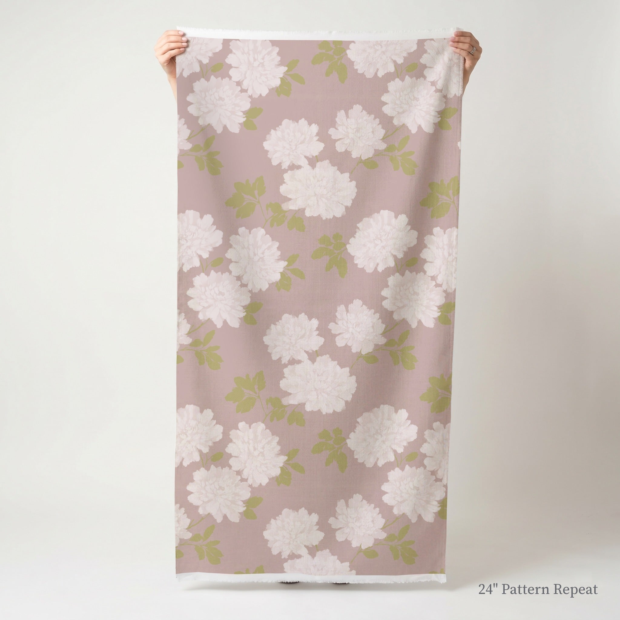 Dusty Rose Peonies - Fabric - Benton Lane Home - Lemon Park