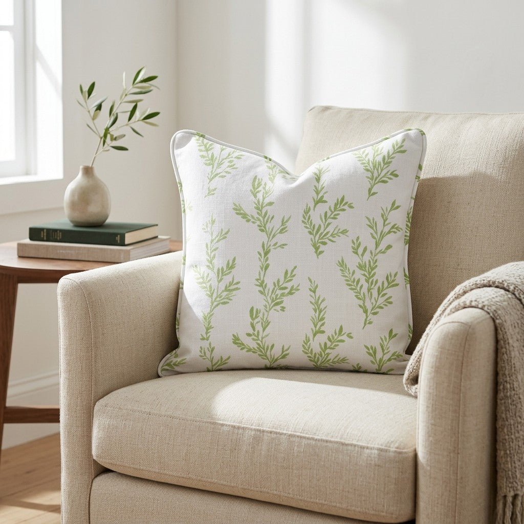 Early Sprouts Throw Pillow - Lemon Park