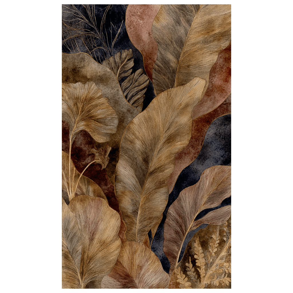 Earthen Foliage - Tapestry - Benton Lane Home - Painted Paper