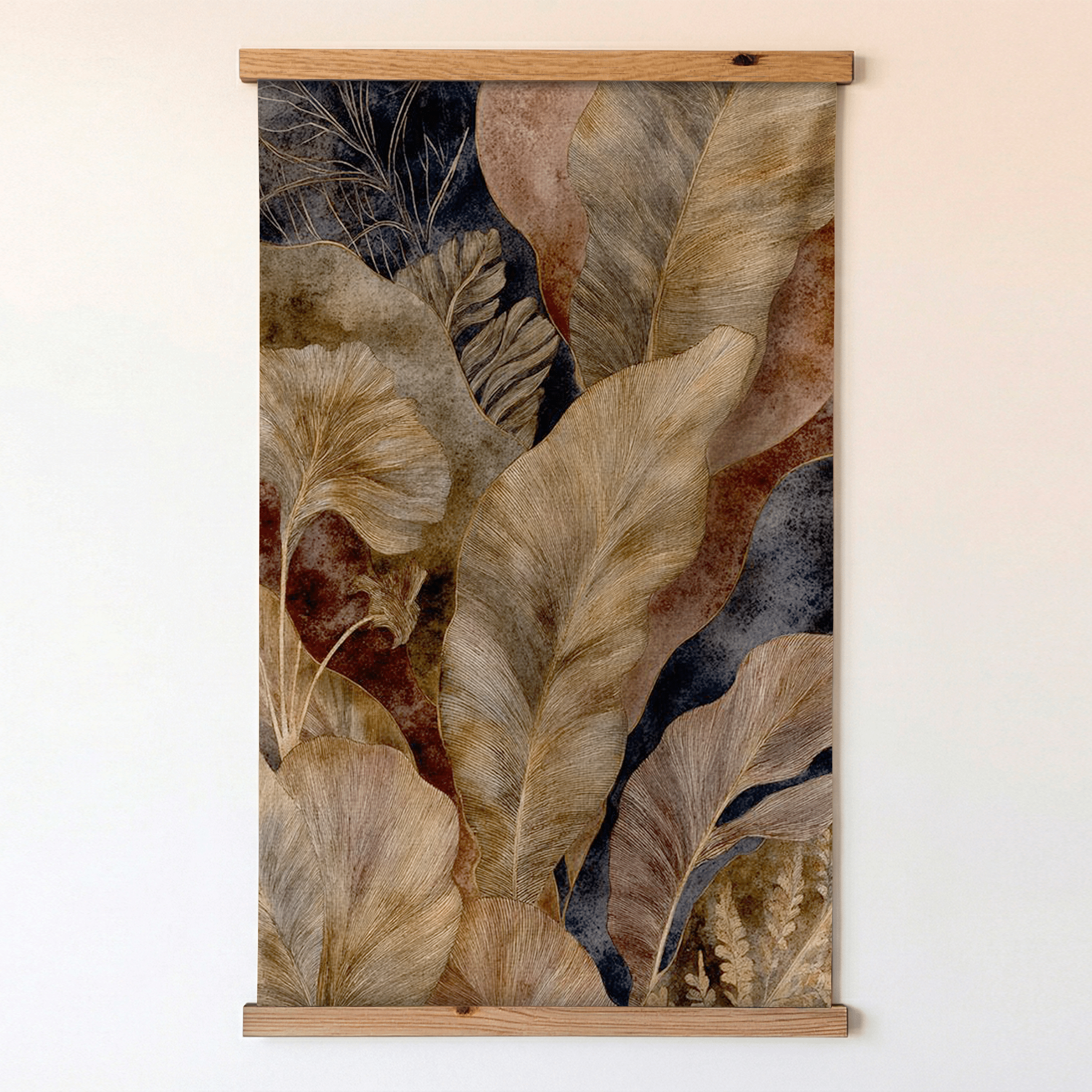 Earthen Foliage - Tapestry - Benton Lane Home - Painted Paper