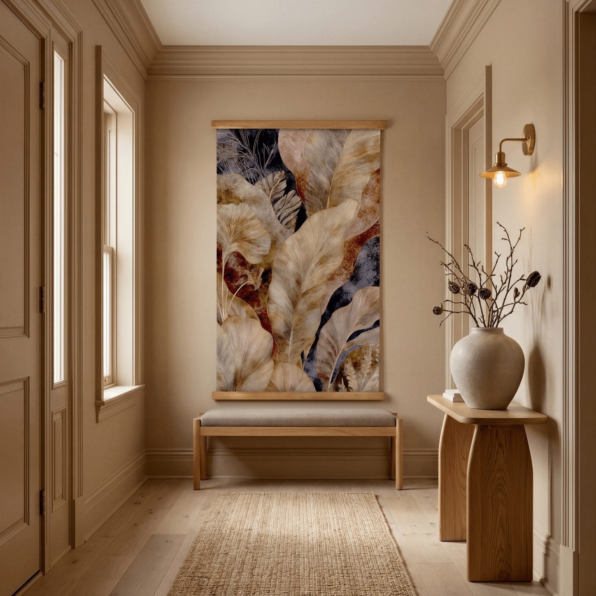 Earthen Foliage - Tapestry - Benton Lane Home - Painted Paper