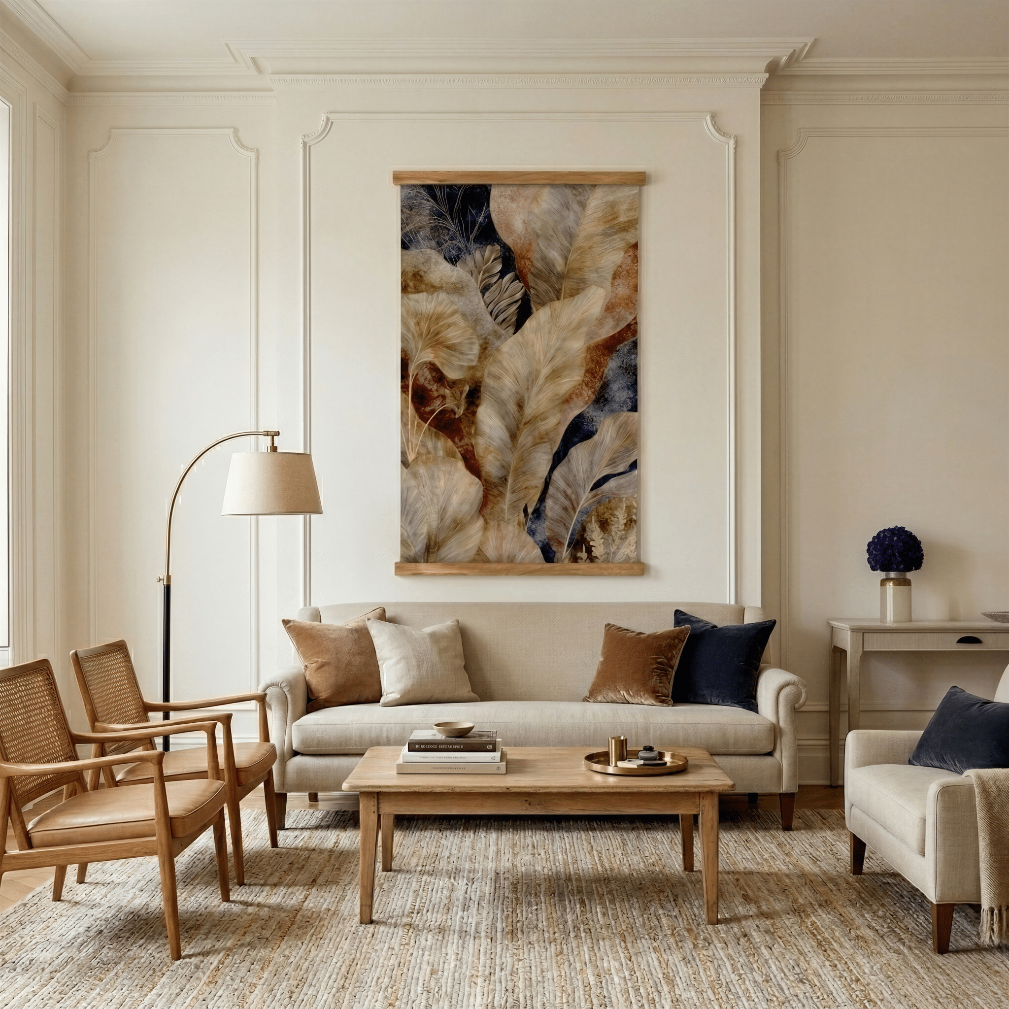 Earthen Foliage - Tapestry - Painted Paper