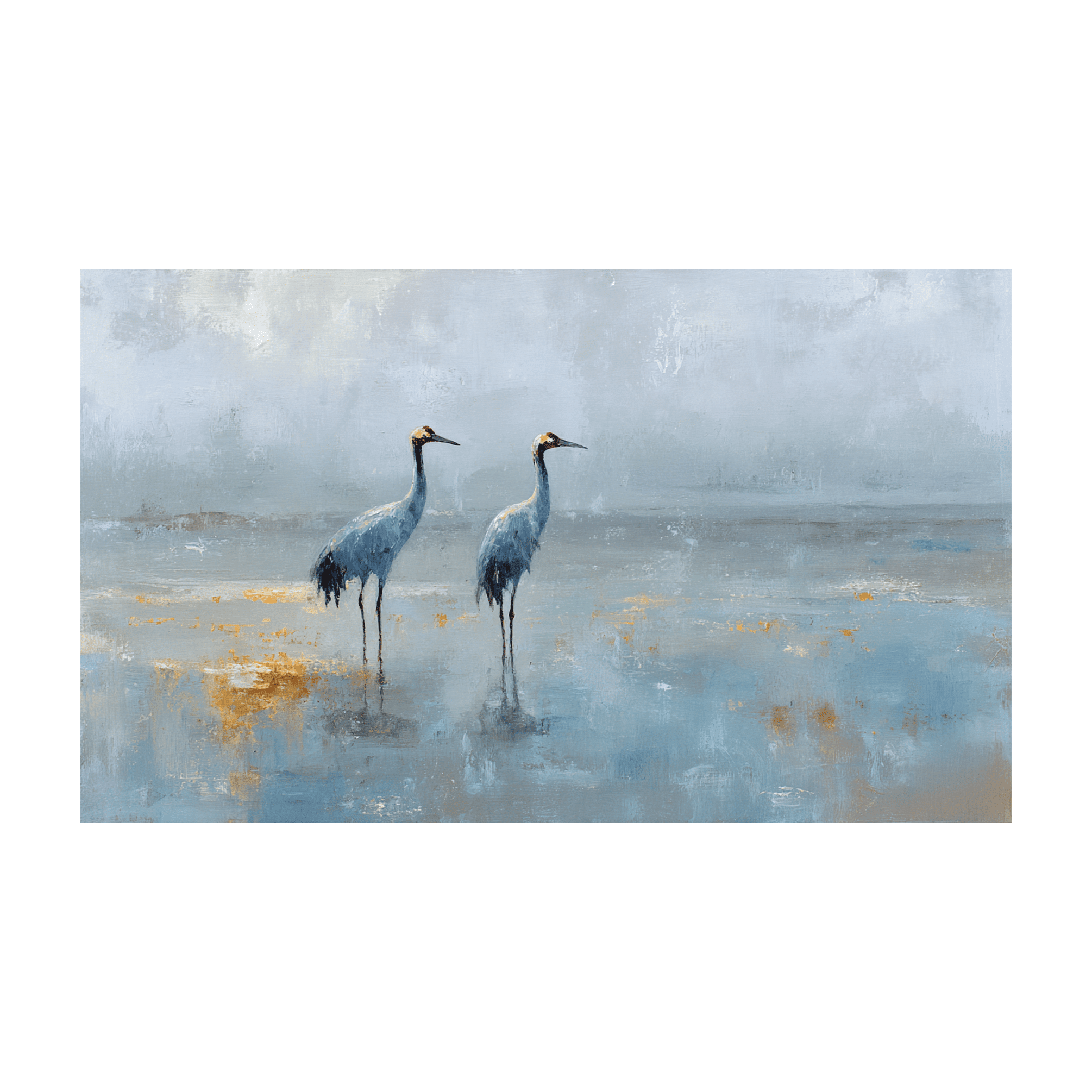 East Harbor Herons - Tapestry - Benton Lane Home - Painted Paper