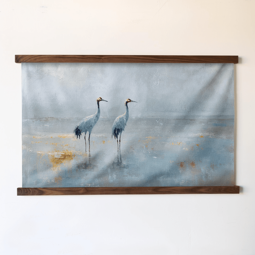East Harbor Herons - Tapestry - Benton Lane Home - Painted Paper