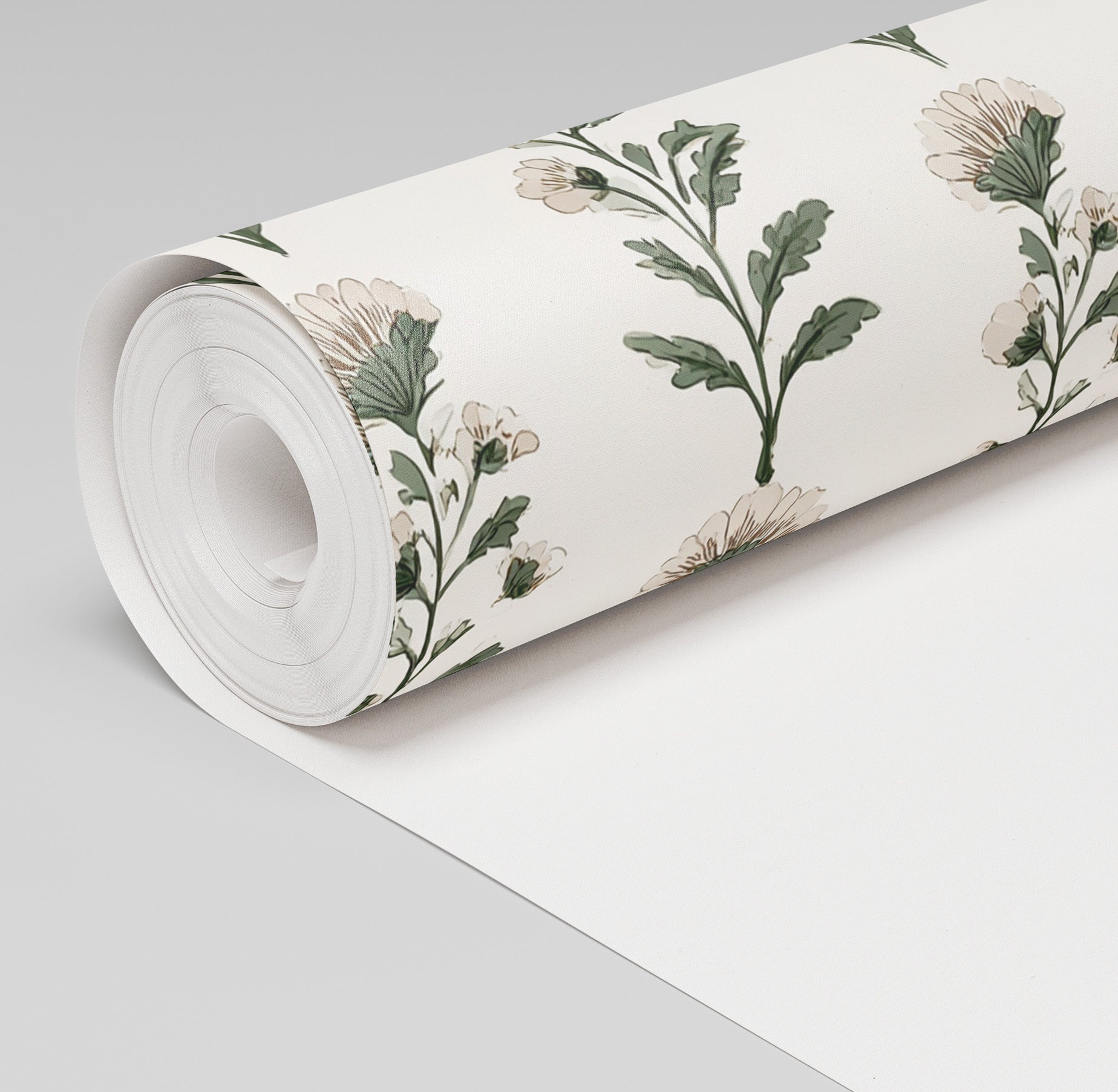 Effie Block Print Wallpaper - Painted Paper