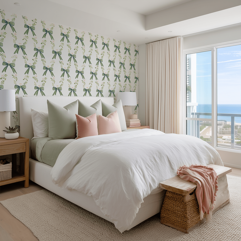 Elegant Emerald Wallpaper - Benton Lane Home - Lemon Park