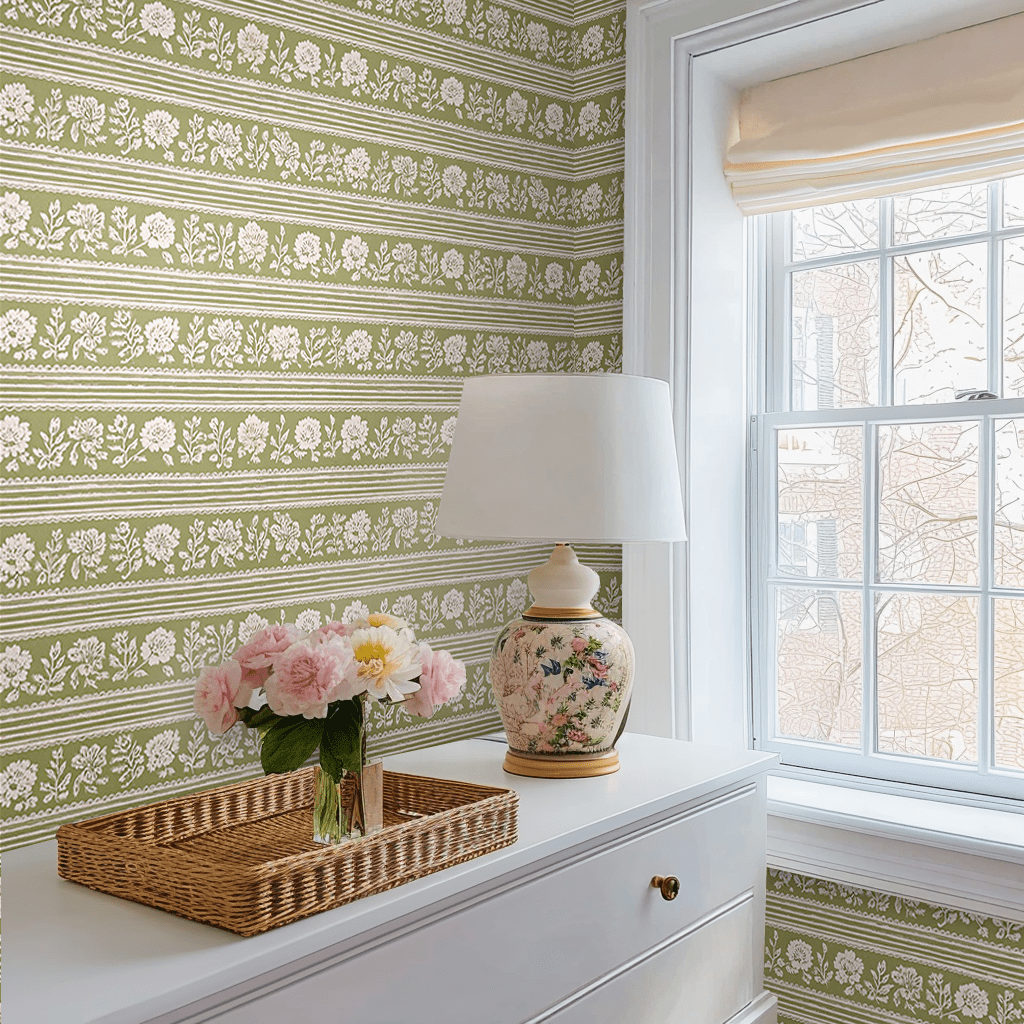 Elise Garden Wallpaper - Benton Lane Home - Lemon Park