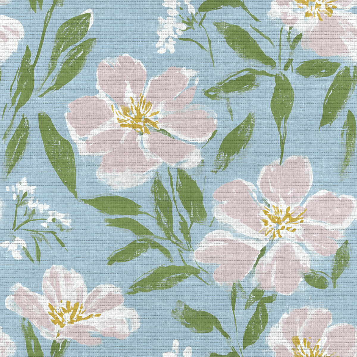 Elodie Faux Grasscloth Wallpaper - Lemon Park
