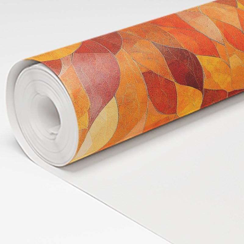 Ember Leaves Wallpaper - Benton Lane Home - Painted Paper