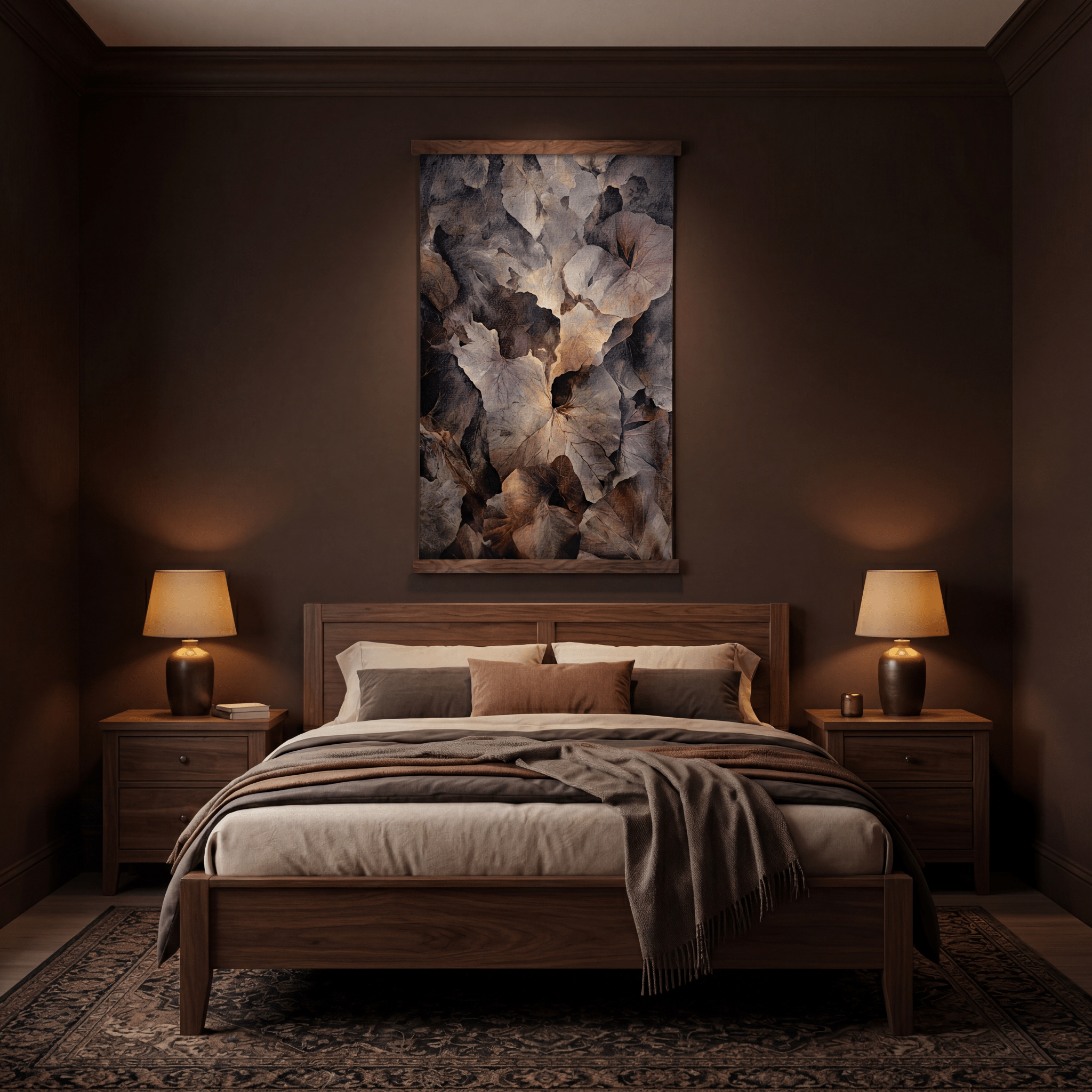 Ember Veil - Tapestry - Painted Paper