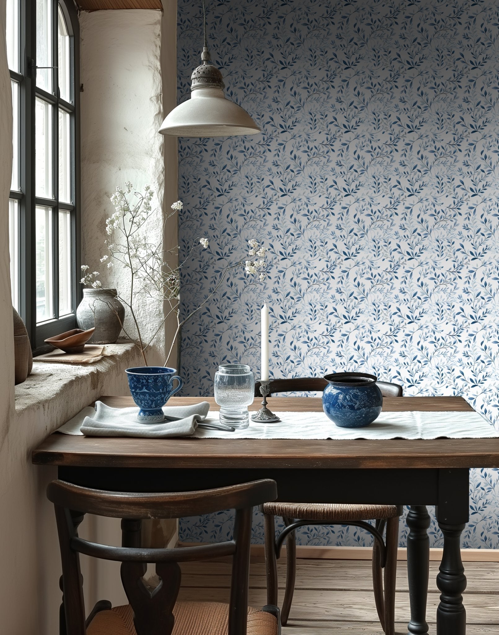 Emika Flora Wallpaper - Benton Lane Home - Painted Paper