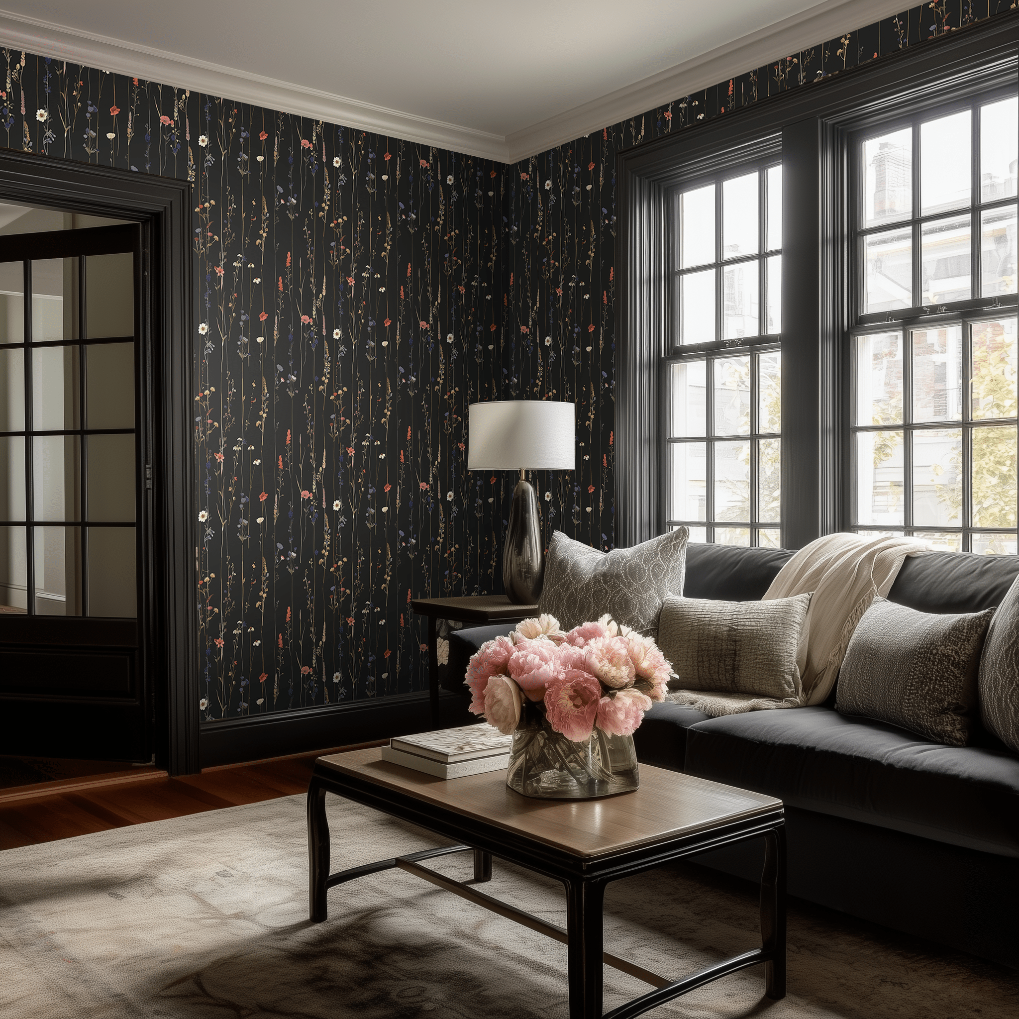 Emily Wallpaper - Benton Lane Home - Painted Paper